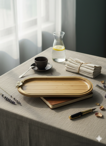 Single piece wooden platter