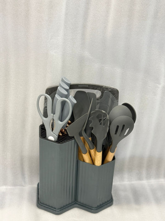 19 PIECES UTENSILS WITH KNIFE SET