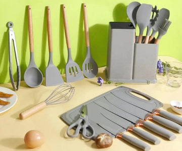 19 PIECES UTENSILS WITH KNIFE SET