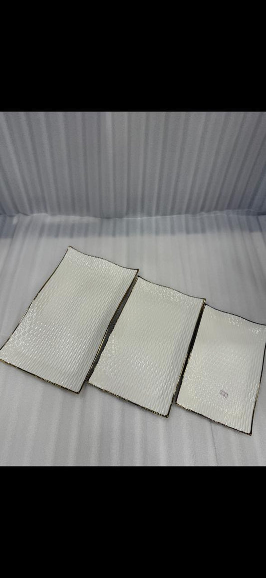 3 piece luxury serving platter