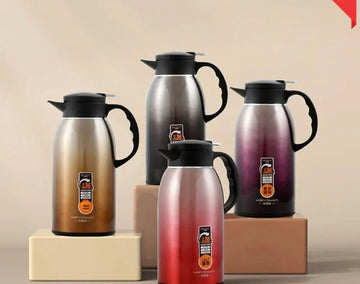 Premium 2.2L Stainless Steel Thermal Carafe | Vacuum-Insulated Coffee & Tea Pot, Large Capacity